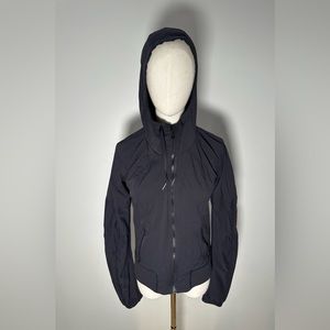 Lululemon Athletica Jacket with Hood, Black, Size 6